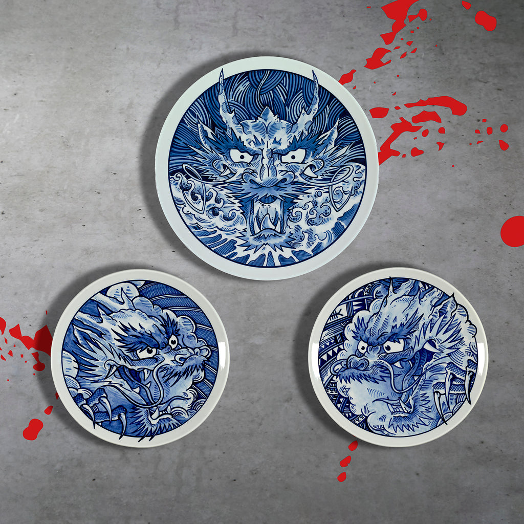schiffmacher x royal Delft blue dragon series