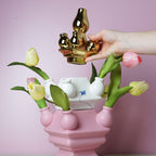 Heinen Delfts Blauw Tulpenvaas Stapelgekte