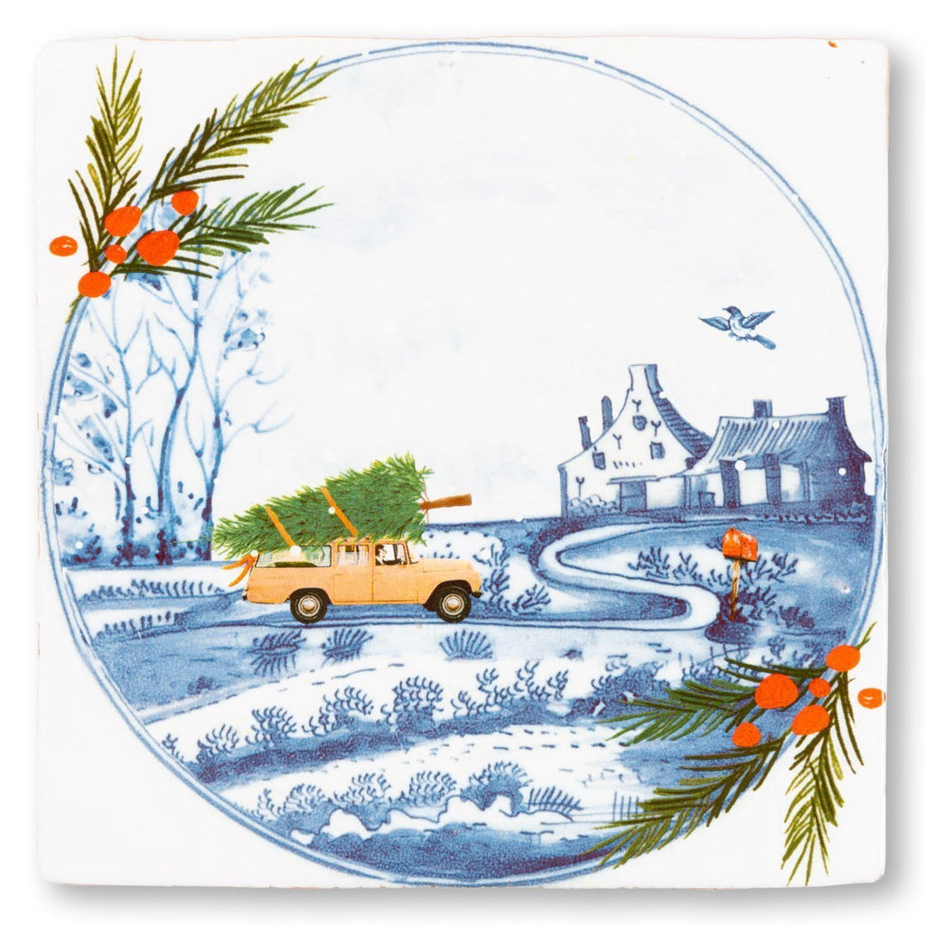 storytiles driving home for Christmas tegeltje