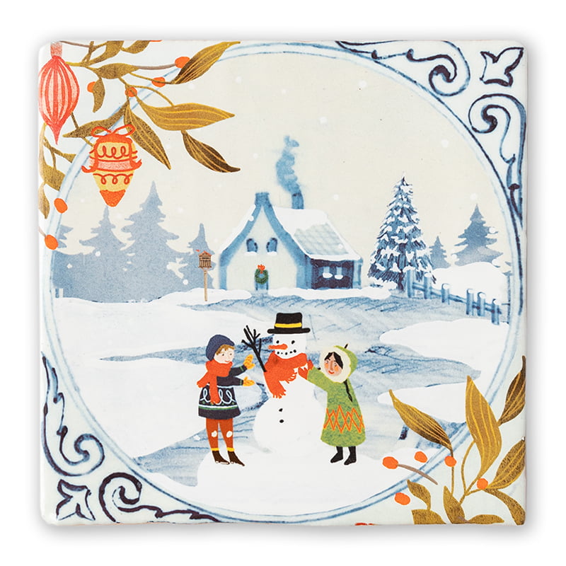 storytiles mister snowman tegeltje