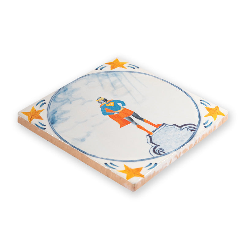 storytiles superwoman tegeltje