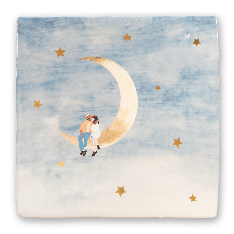 StoryTiles To The Moon And Back tegeltje