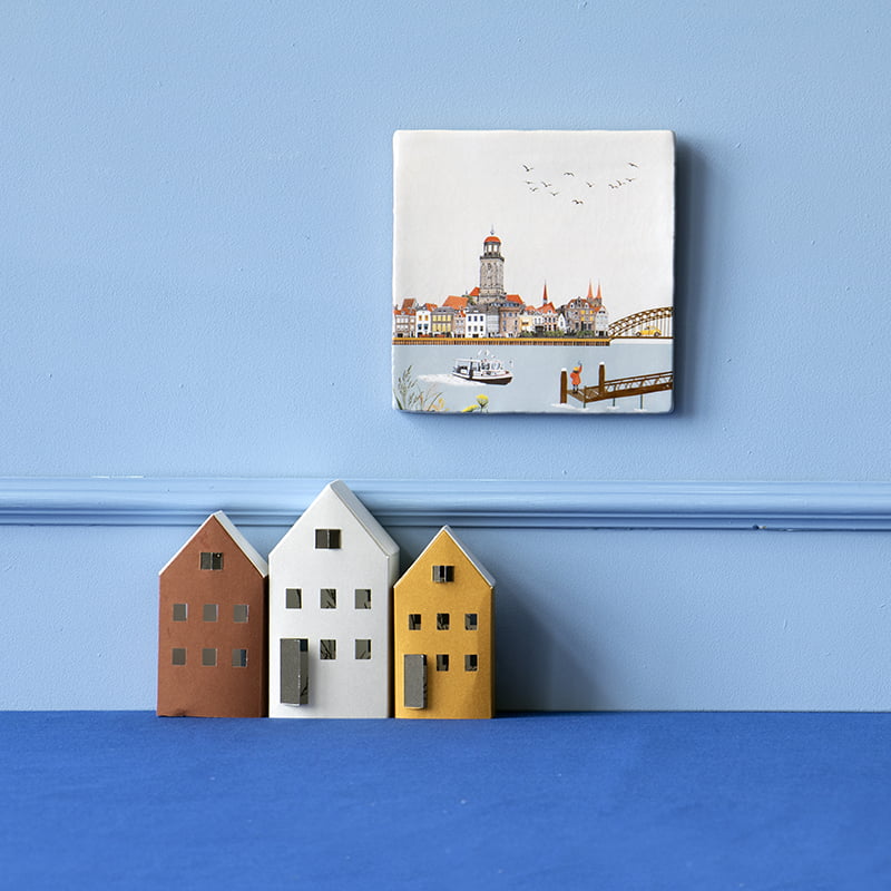 StoryTiles Zwaaiend naar Deventer tegeltje