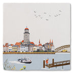 StoryTiles Zwaaiend naar Deventer tegeltje