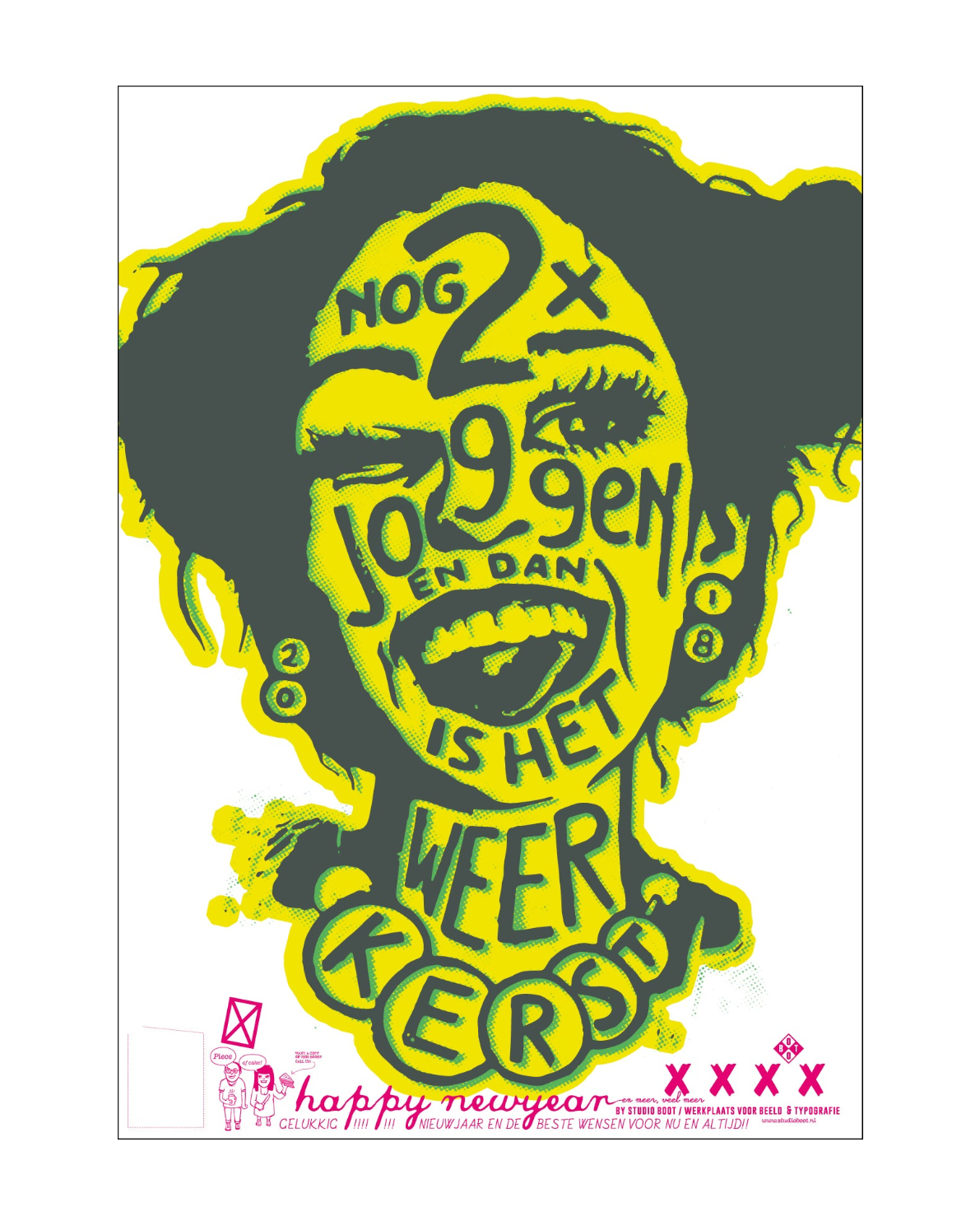 Studio Boot Nog 2x Joggen poster