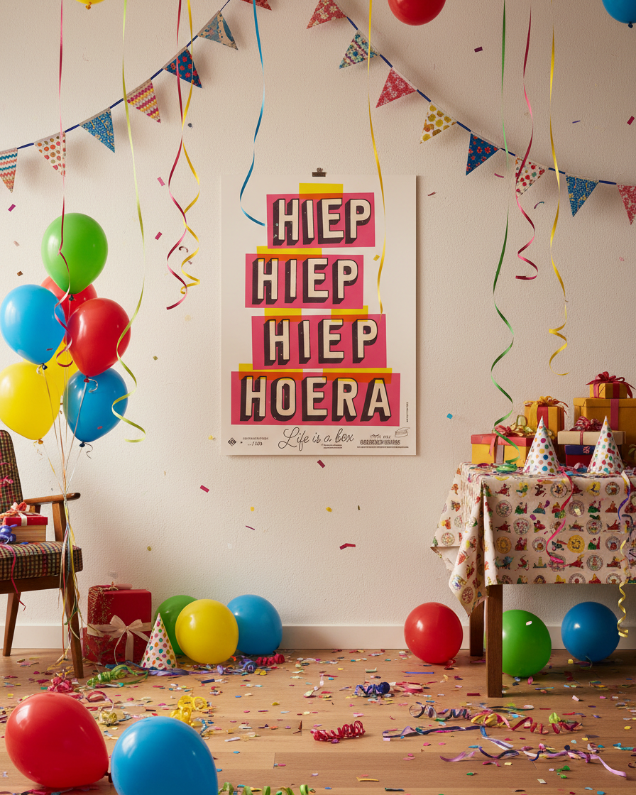 Studio Boot poster Hiep Hiep Hoera