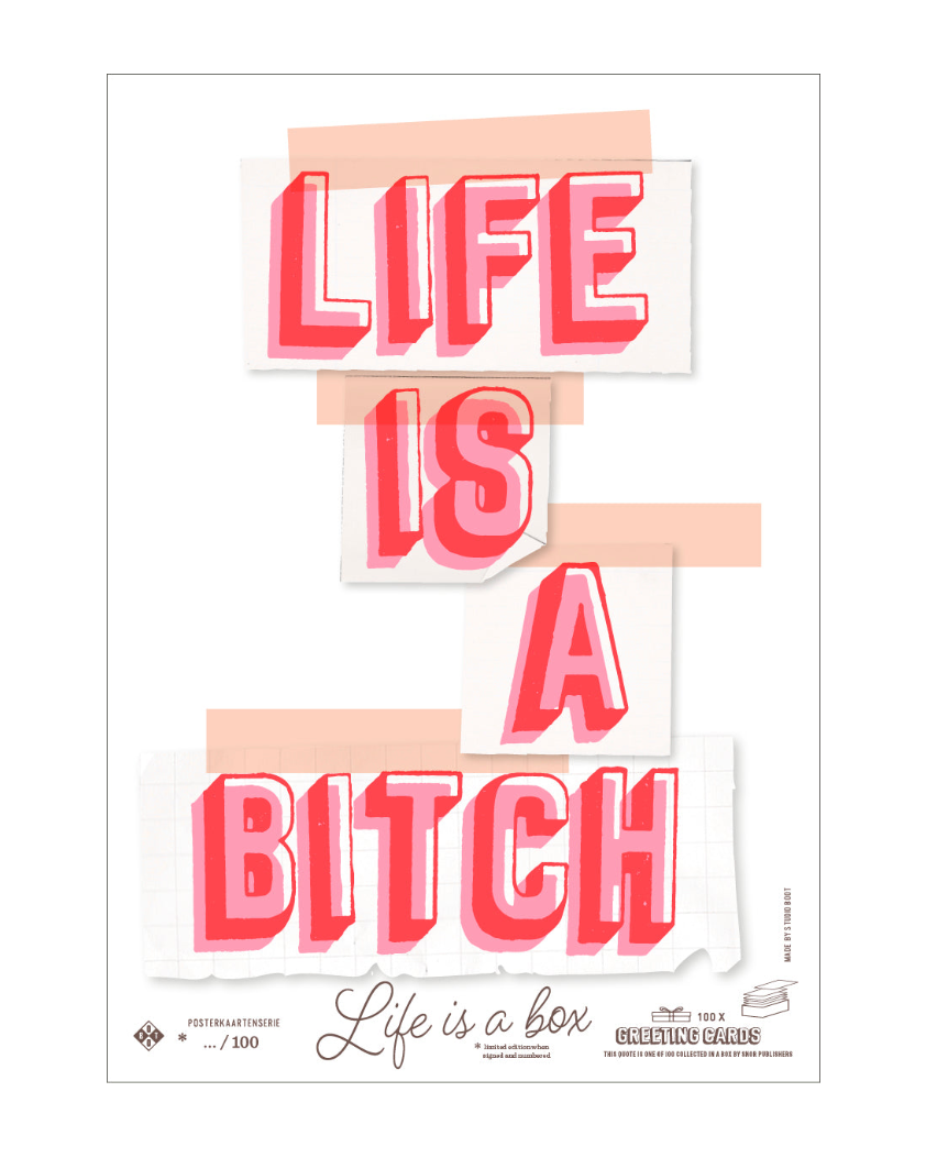 Studio Boot poster Life is a Bitch