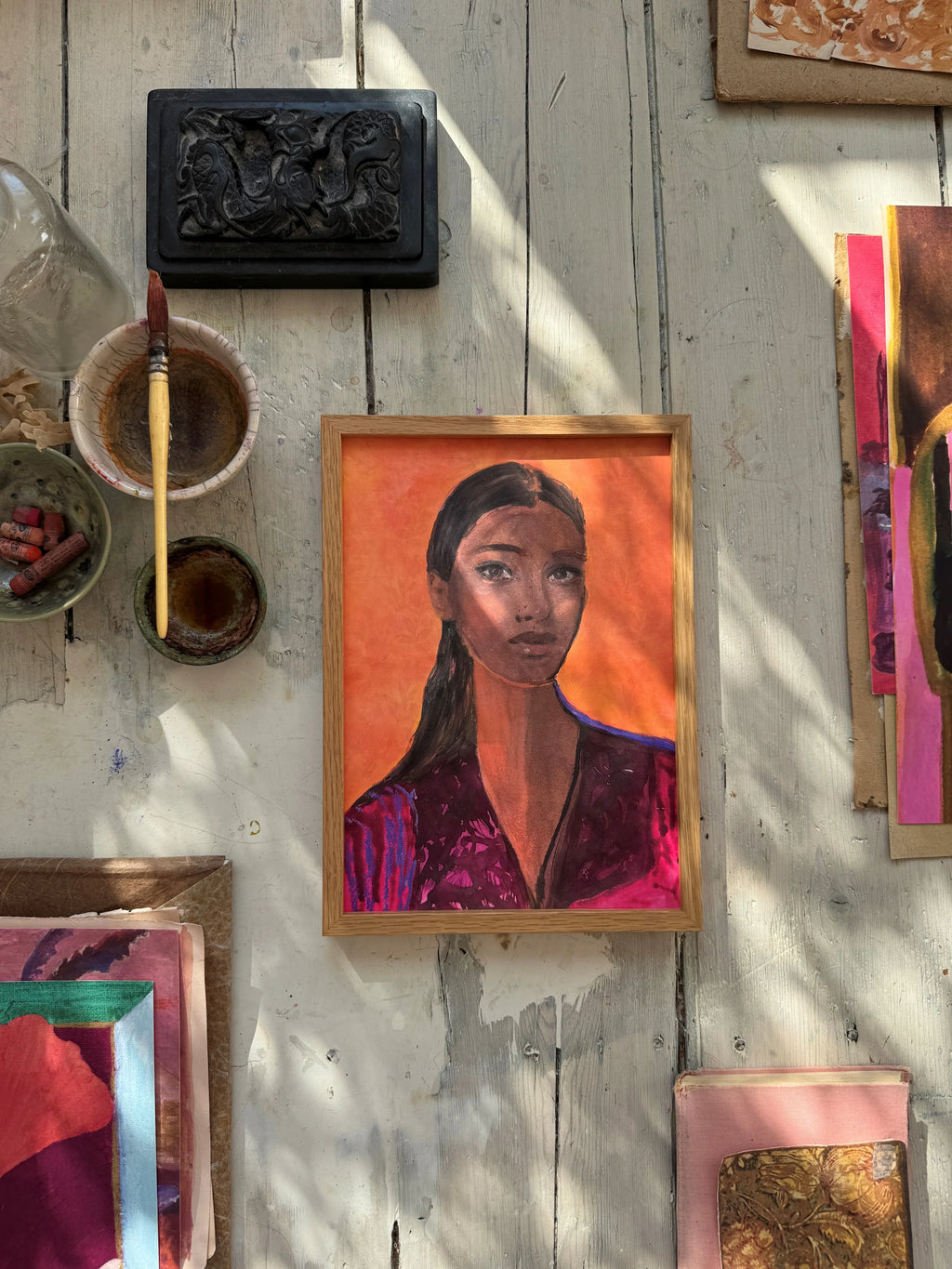 TinyStories Poster met Lijst - Rising Sun