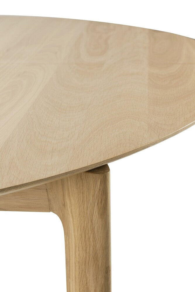 Ethnicraft Eettafel Bok rond/ovaal