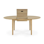 Ethnicraft Eettafel Bok rond/ovaal