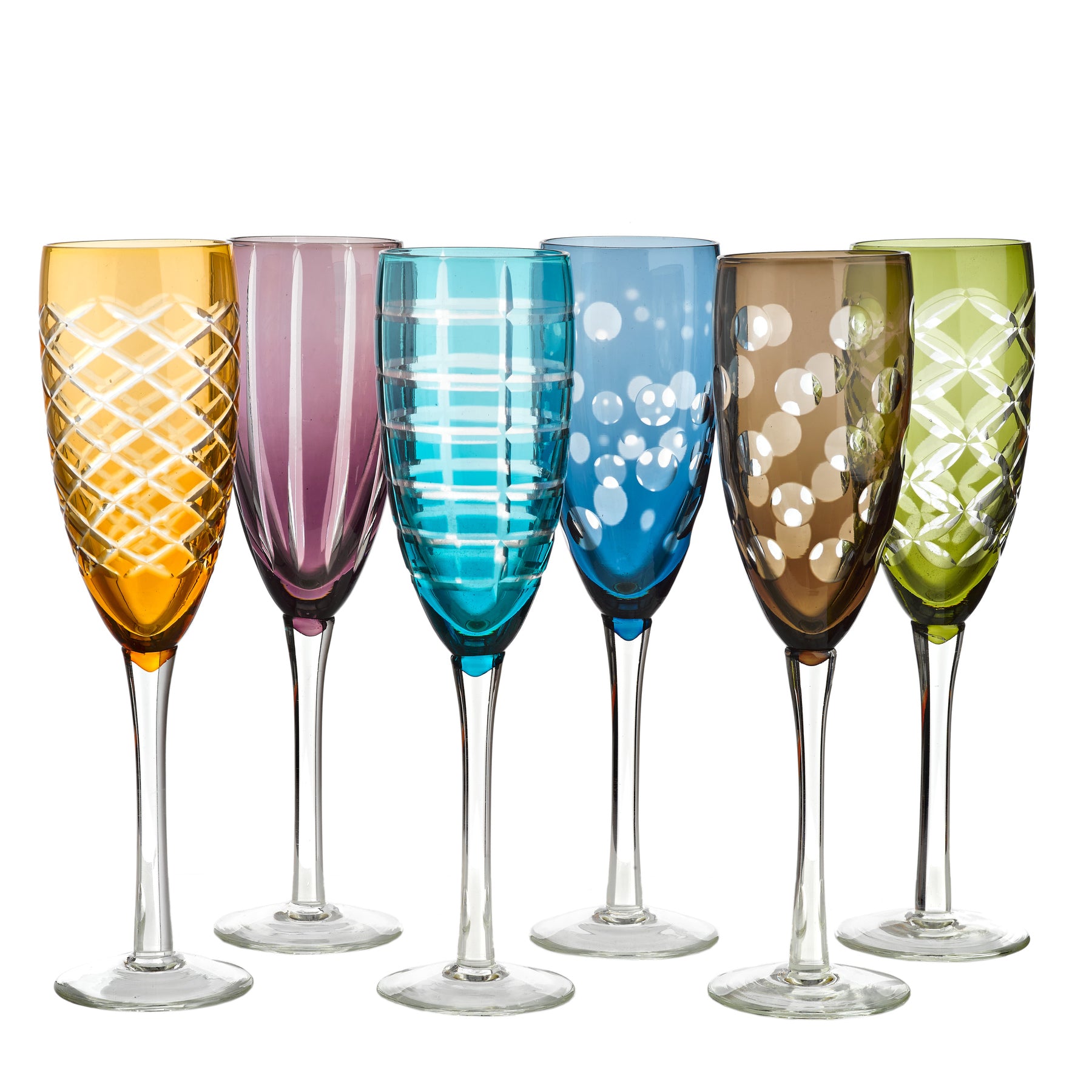 Pols Potten Champagneglazen Cuttings Kleurrijk