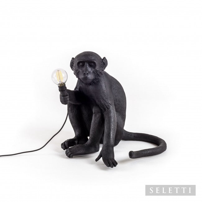 Seletti Aaplamp Sitting zwart