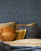 Eijffinger behang Giraffeprint Donkerblauw