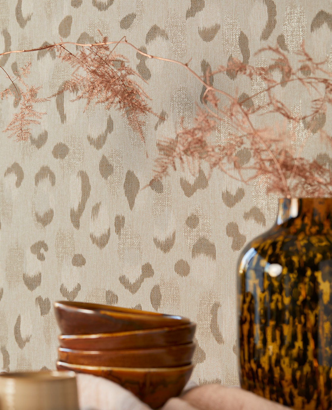 Eijffinger behang Luipaard Beige