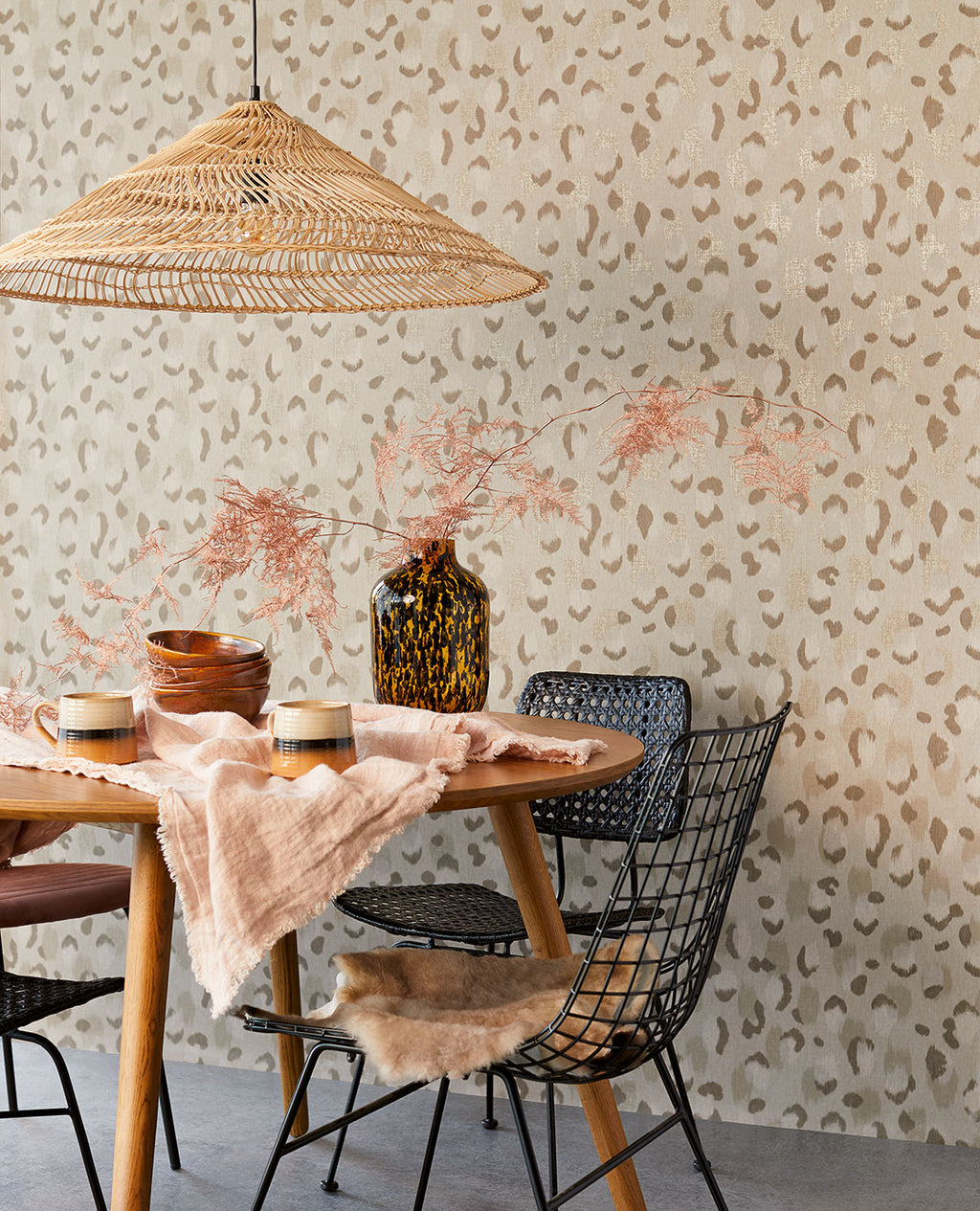 Eijffinger behang Luipaard Beige