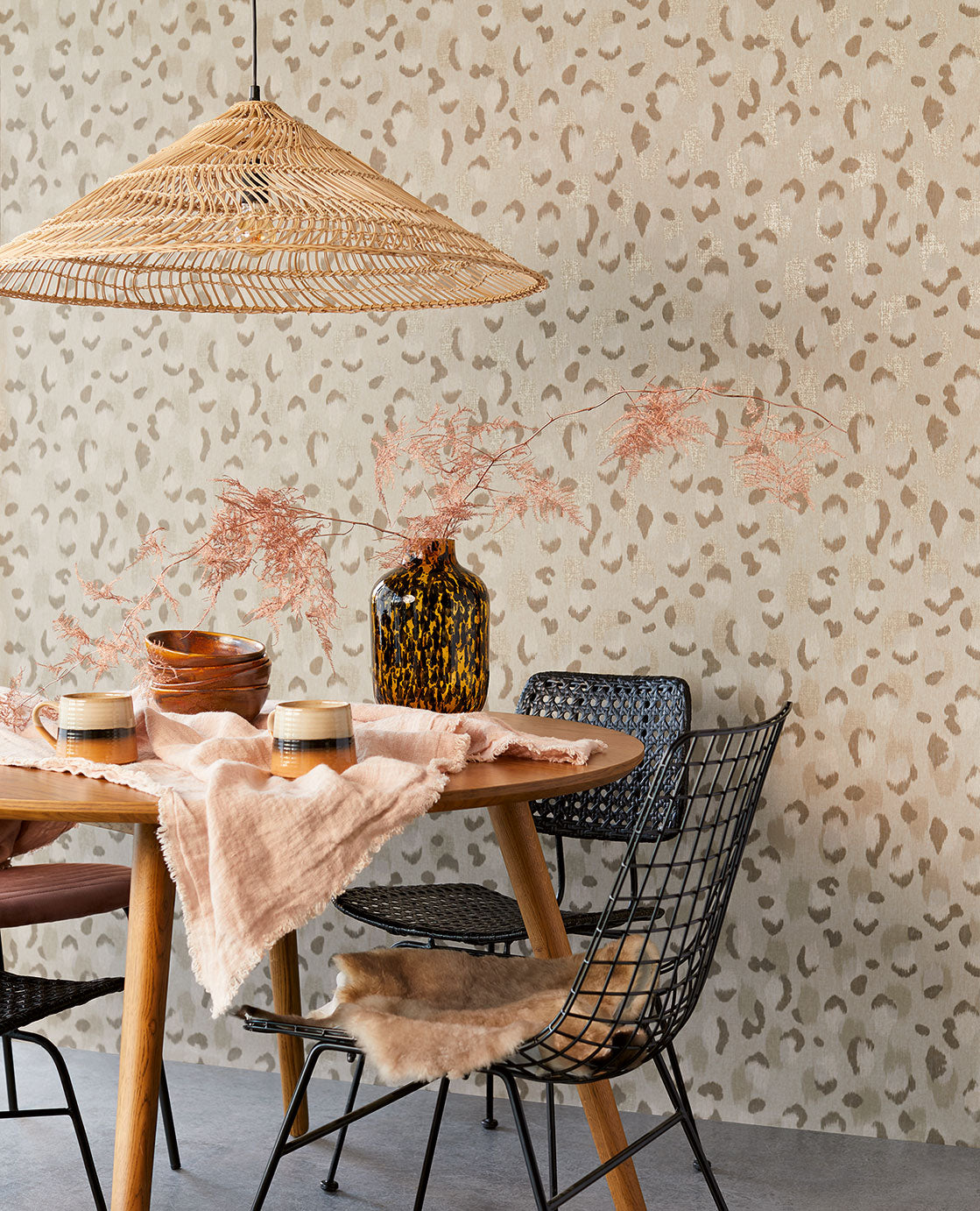 Eijffinger behang Luipaard Beige