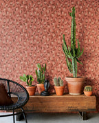 Eijffinger Skin Luipaard Roze/Rood