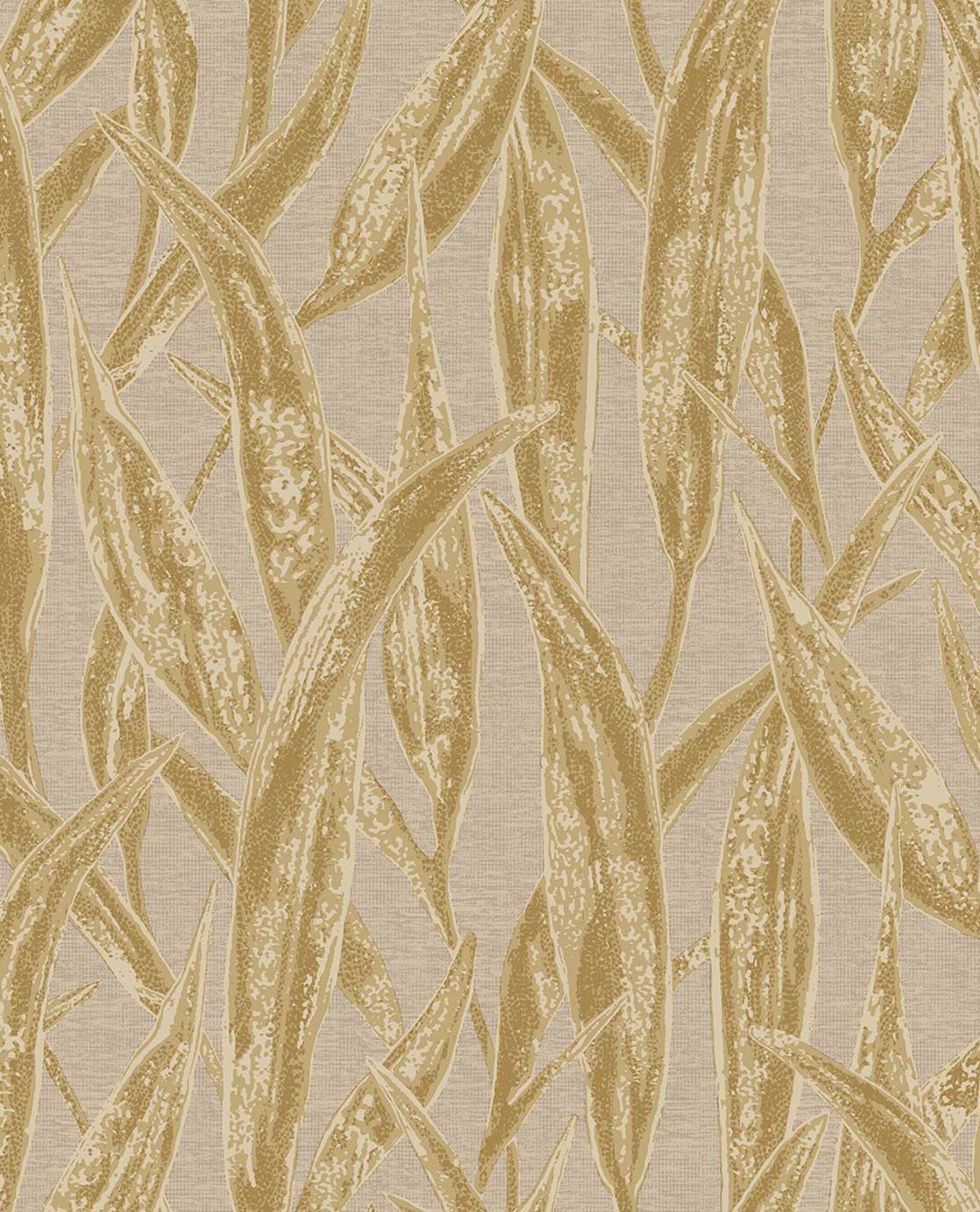 Eijffinger behang Waterfront bladeren beige