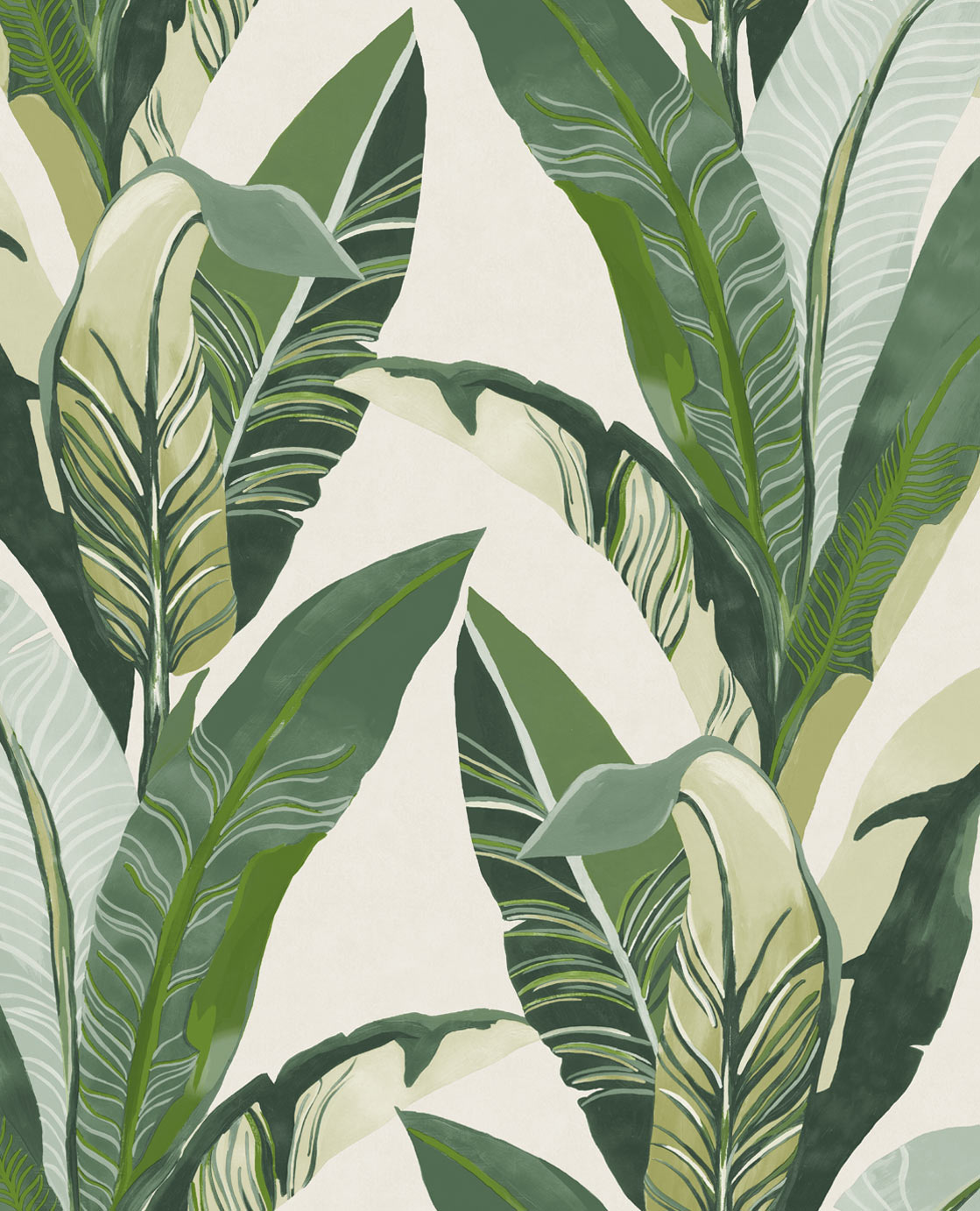 Eijffinger behang Palmbladeren Groen