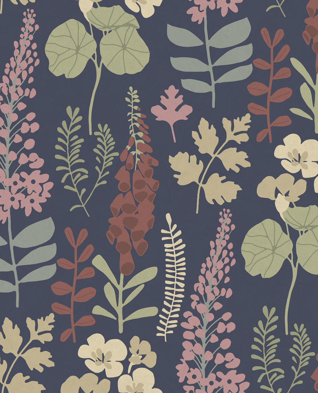 Eijffinger Vivid Bloemen & Planten Zwart