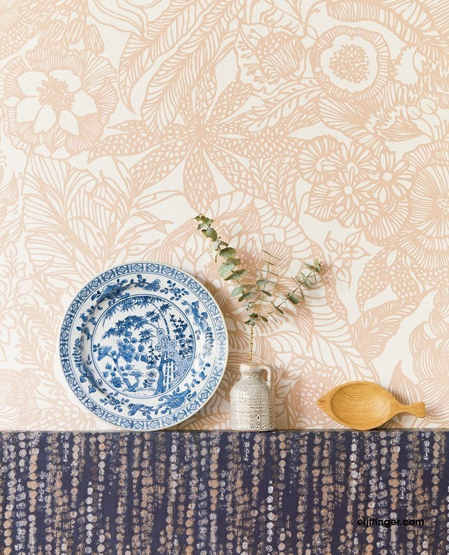 Eijffinger behang Veldbloemen Beige