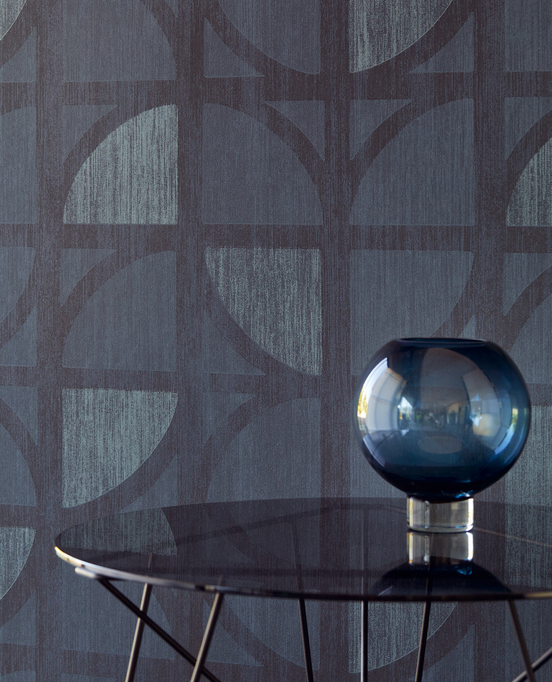 Eijffinger behang Bold Donkerblauw