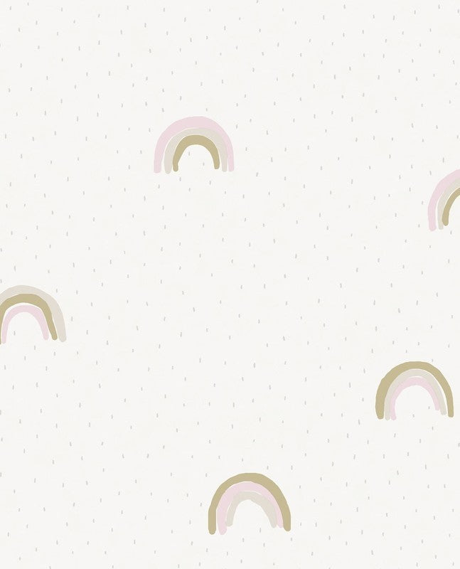 Eijffinger Kinderbehang Regenboog Pastel