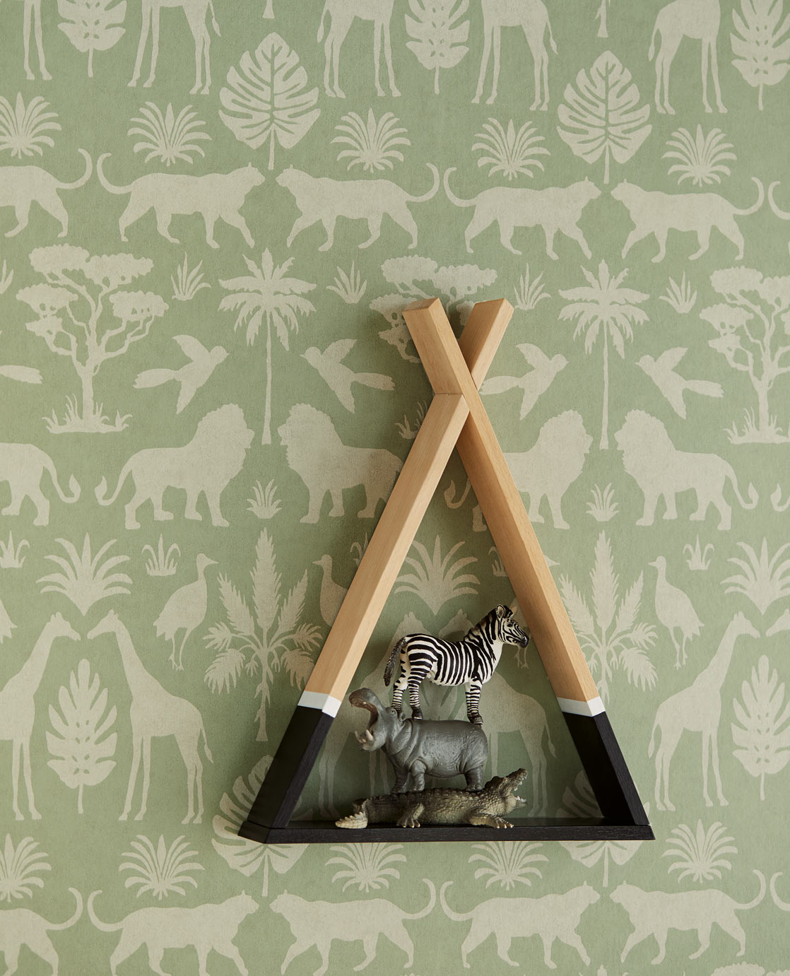 Eijffinger Kinderbehang Wilde Dieren Groen