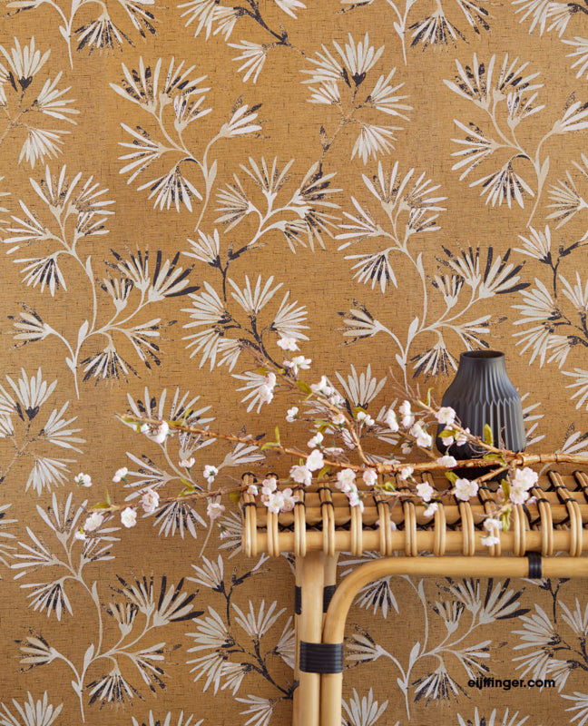 Eijffinger behang Gouden Bloemen Enso