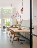 Leren Eetkamerbank NICO ARMY