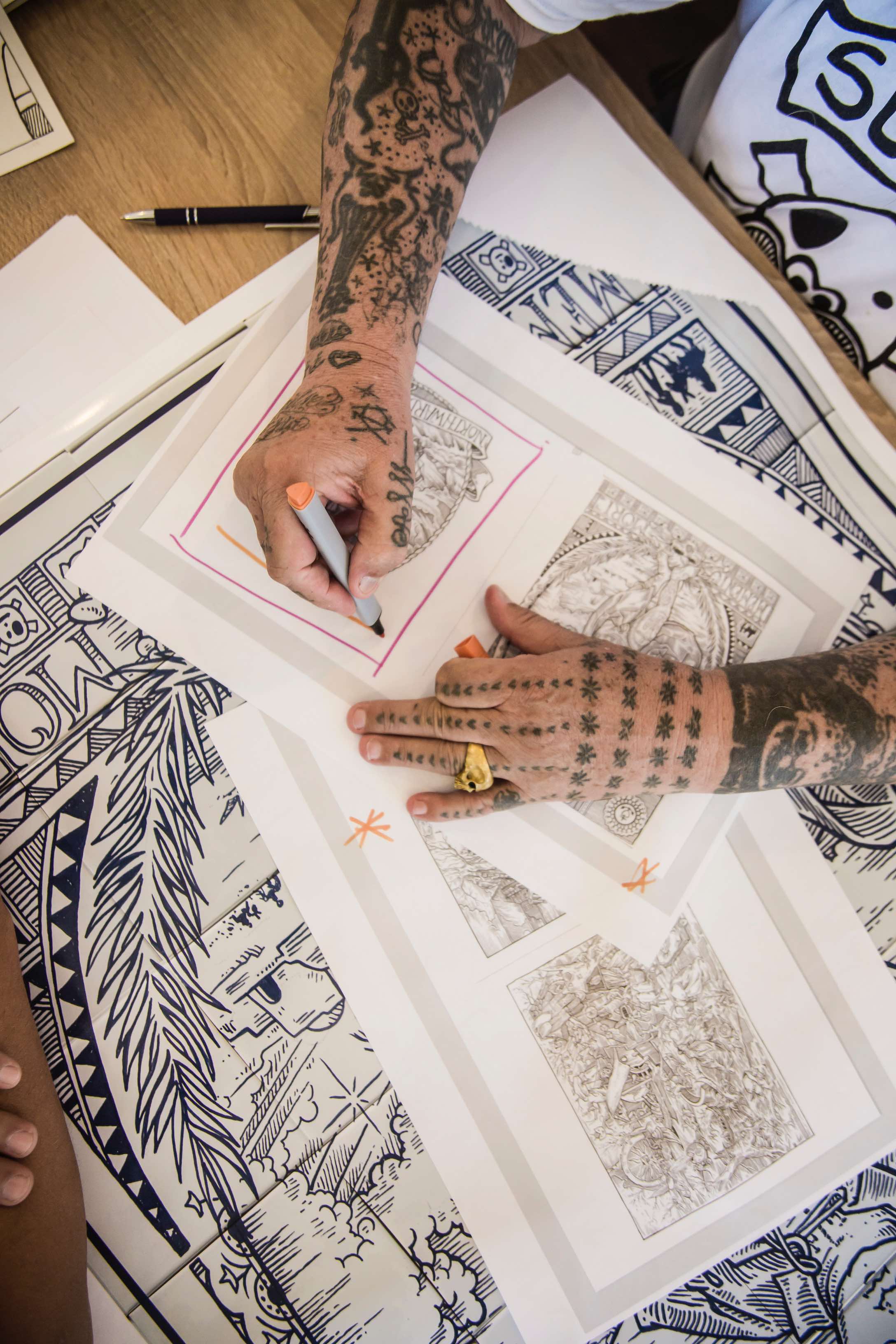 Schiffmacher wandbord tattoo LOVE