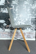 Spoinq stoel Square Vlecht Blue