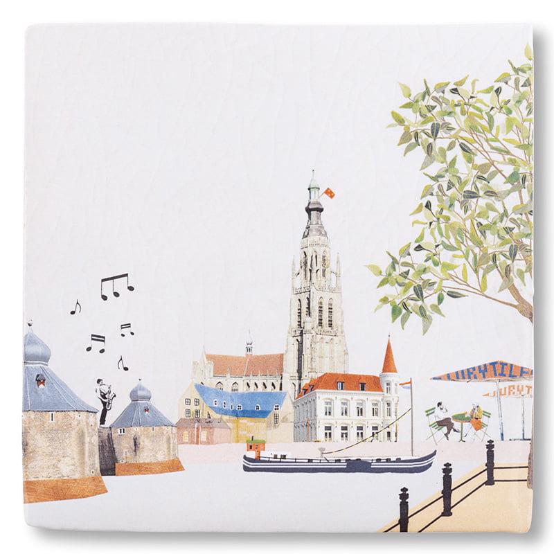 Storytiles Tegeltje stad Breda