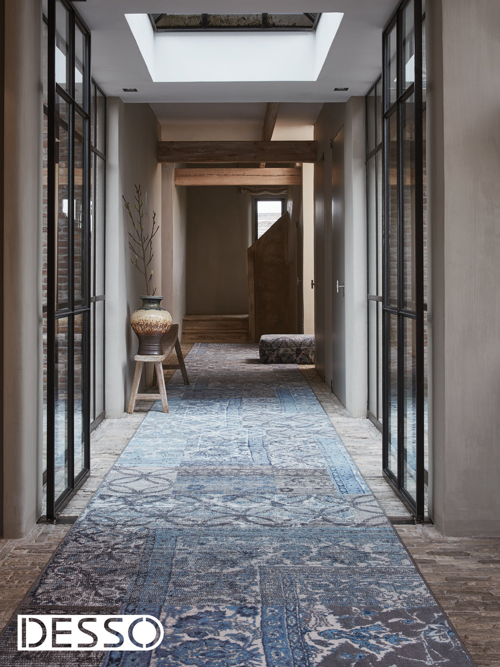 Tarkett vloerkleed Desso Ex blauw