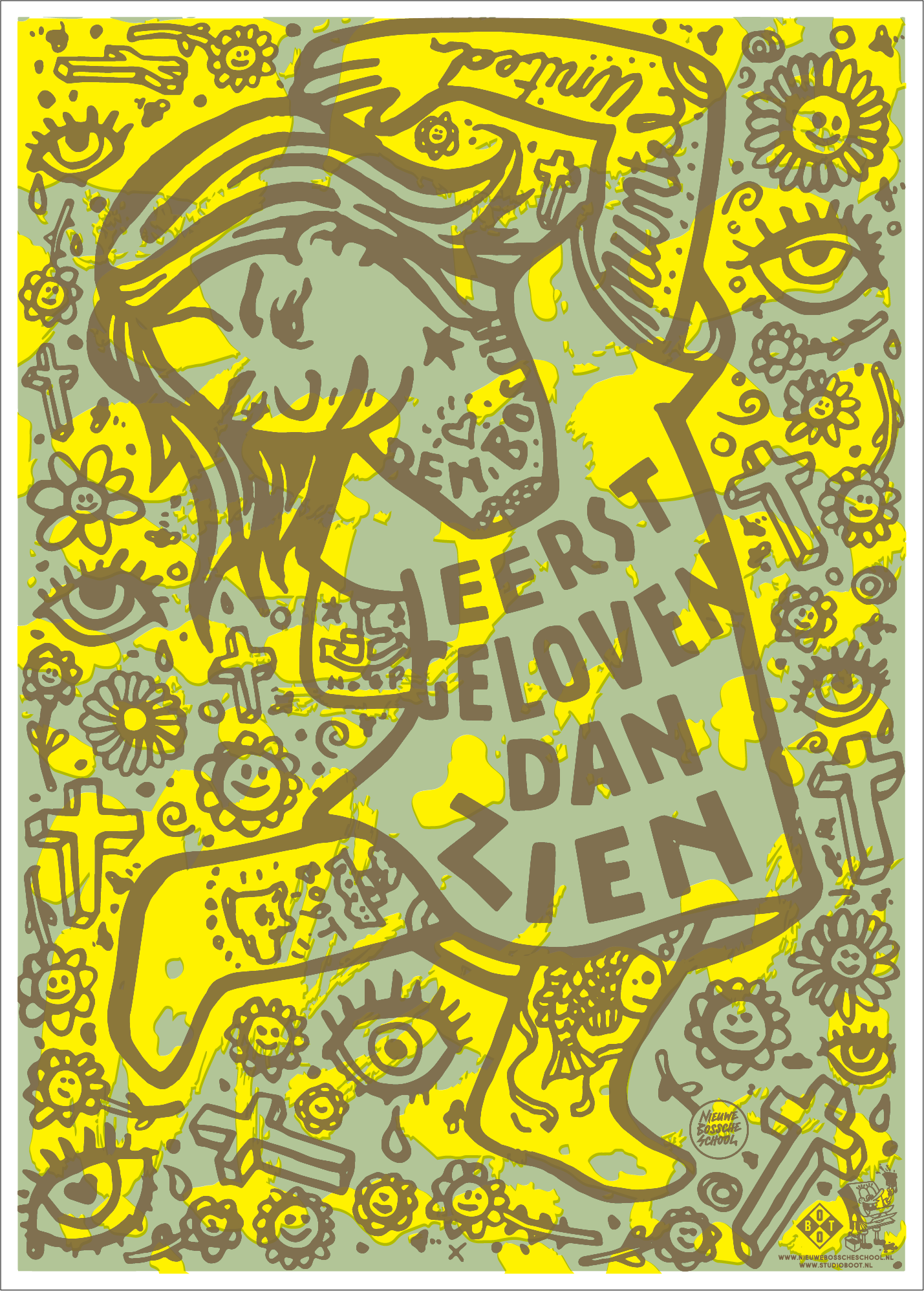 Poster Eerst Geloven dan Zien