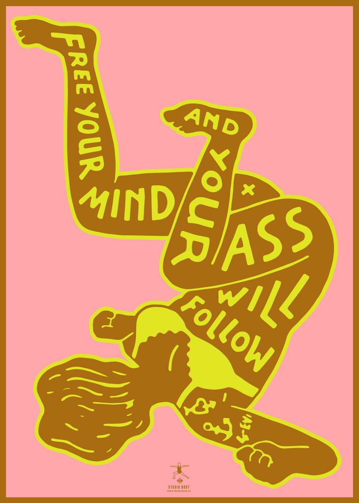 Poster Free Your Mind - Studio Boot Ontwerp
