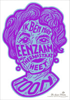 Poster Studio Boot NIET EENZAAM