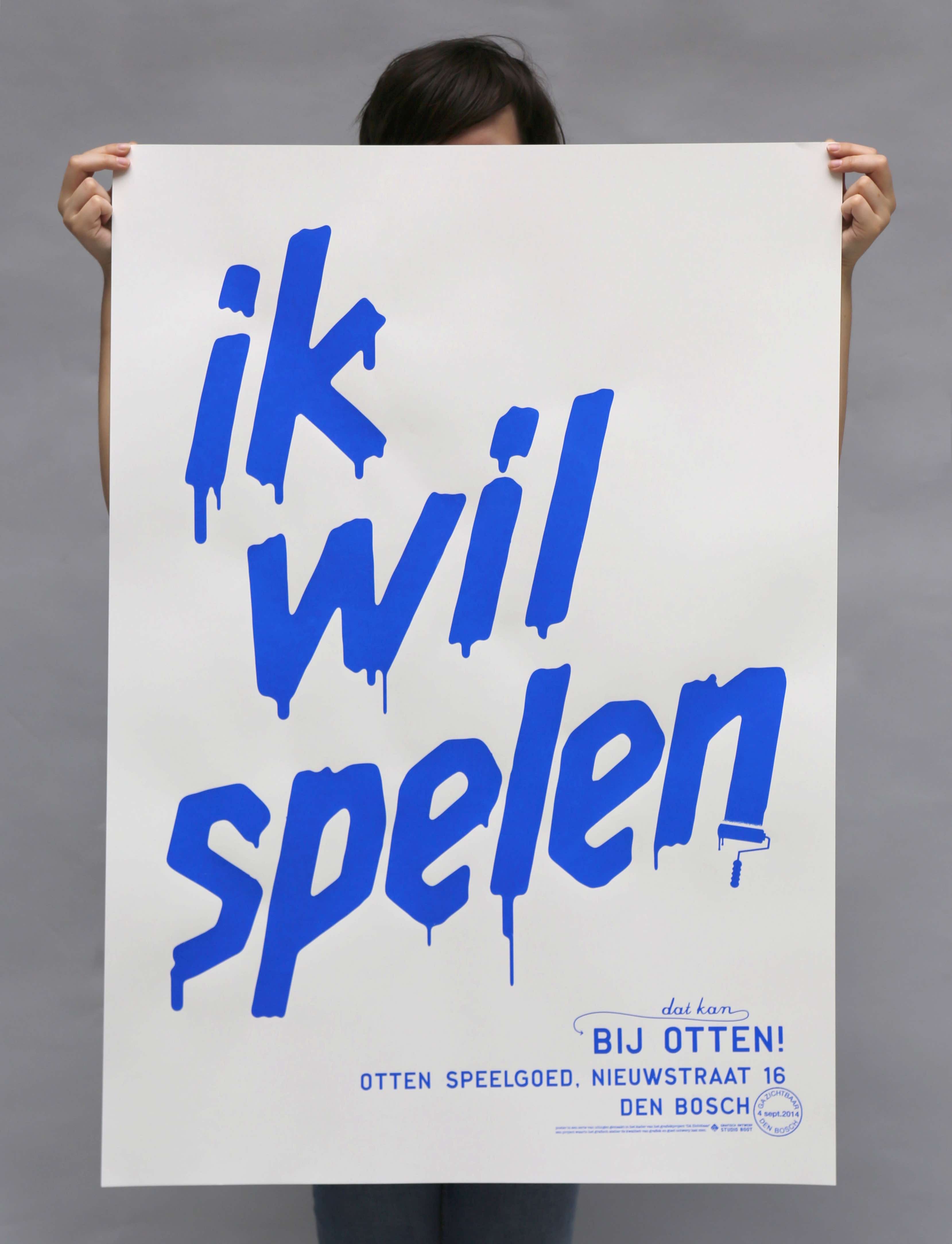 Poster Ik Wil Spelen