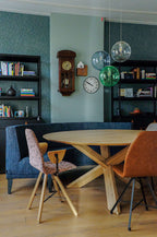 Eetkamerbank NICO Denim rond