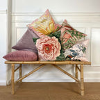 Velvet Protea Pink Toile kussen