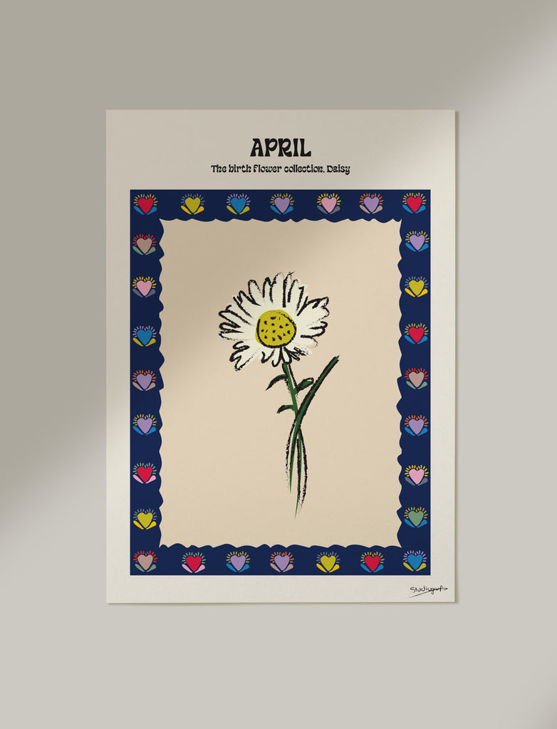 Studiogup Birth Flower poster - April