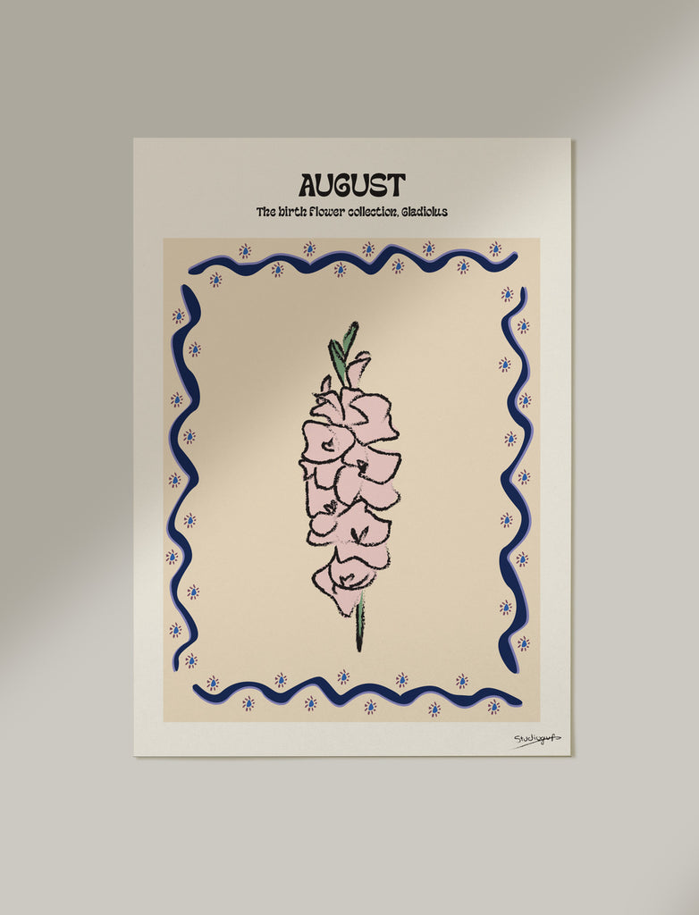 Studiogup Birth Flower poster - Augustus