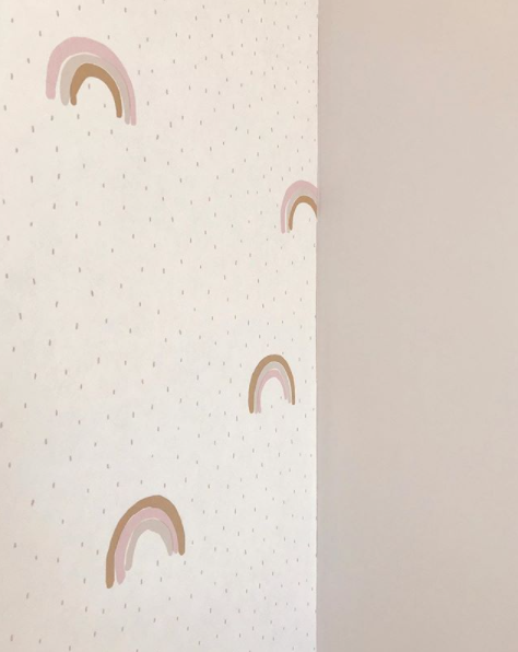 Eijffinger Kinderbehang Regenboog Pastel