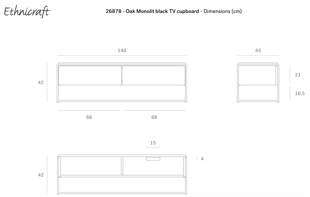 Ethnicraft Monolit TV-meubel