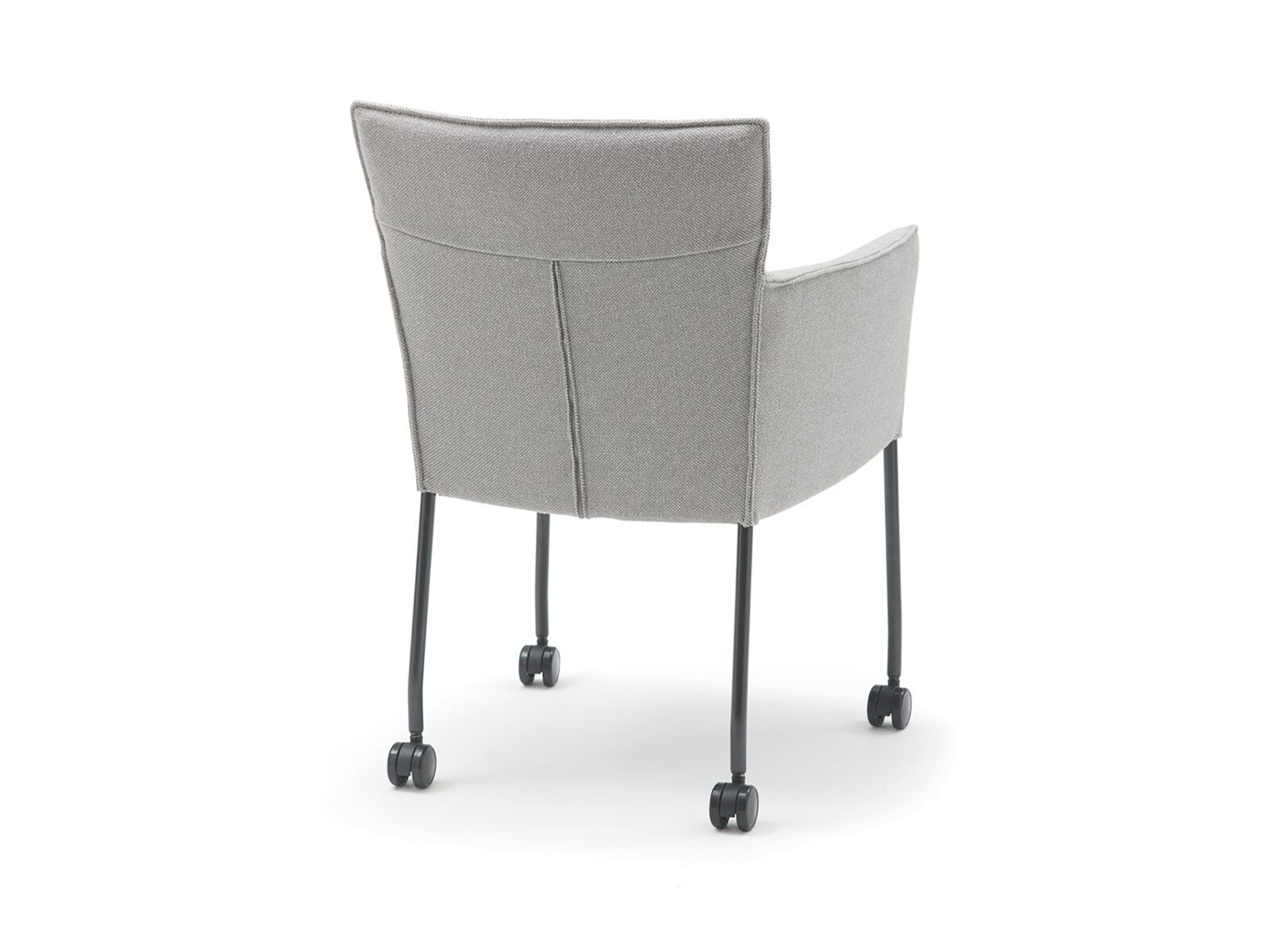 design on stock eetkamerstoel amra met wiel achterkant