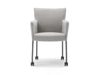 design on stock eetkamerstoel amra met wiel voorkant