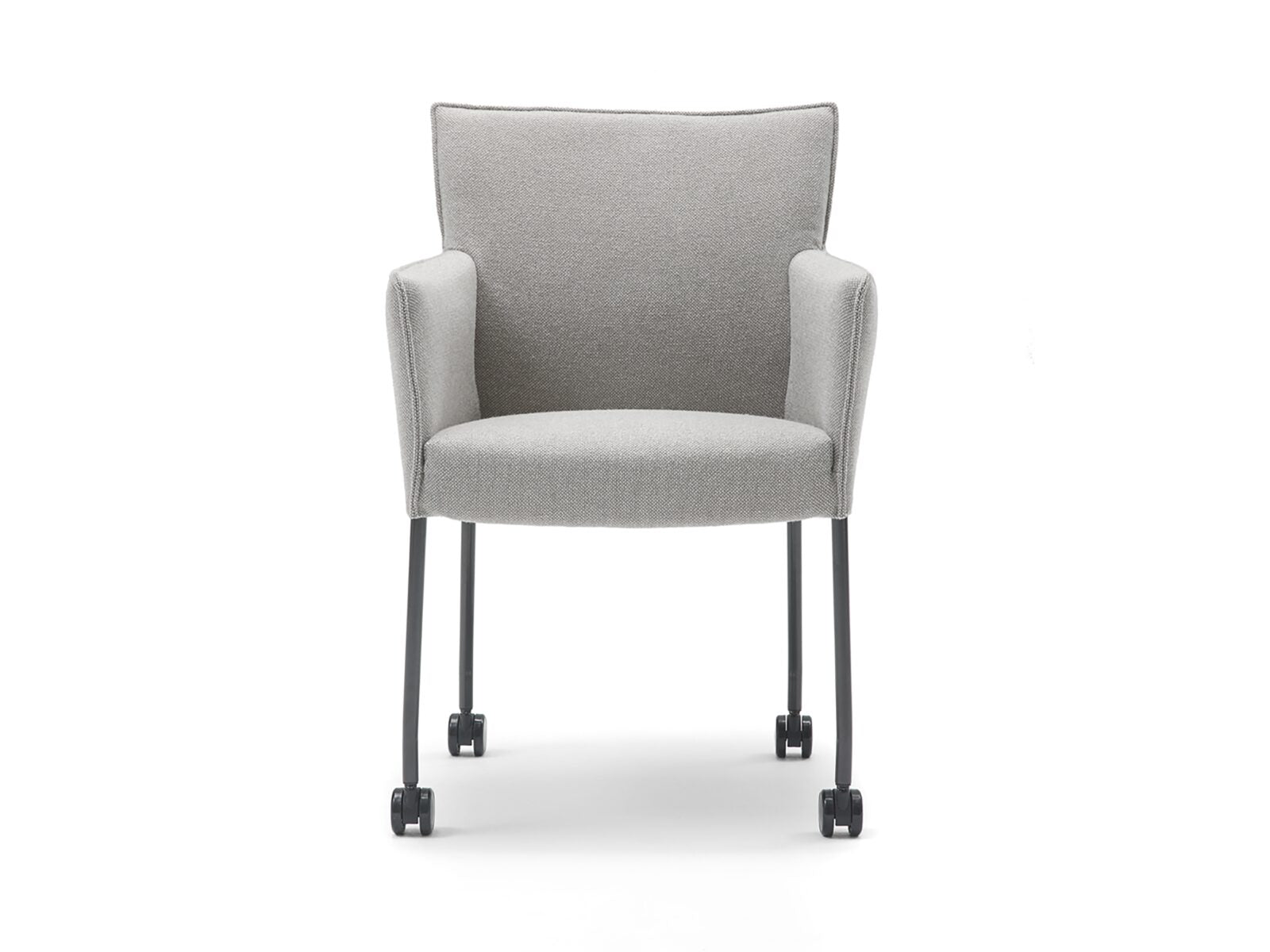 design on stock eetkamerstoel amra met wiel voorkant