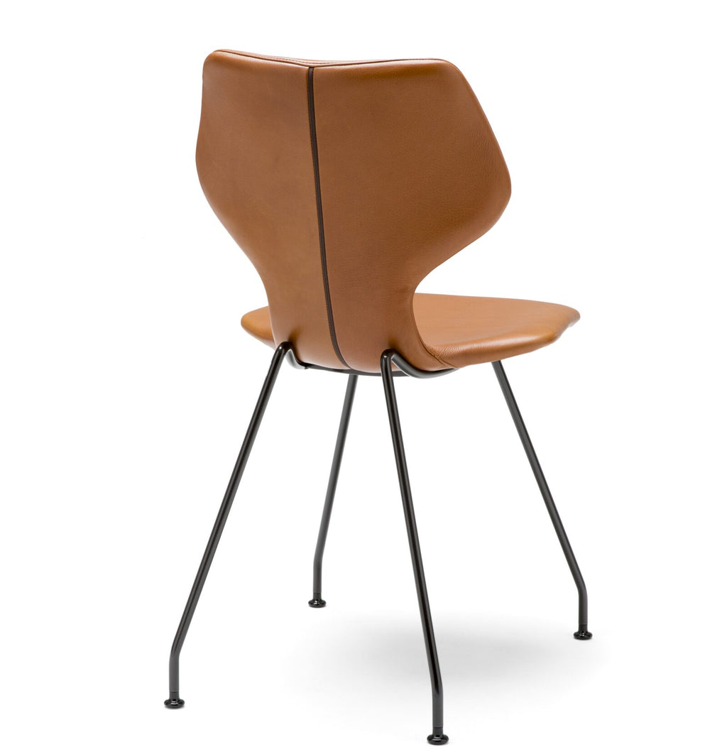 design on stock eetkamerstoel cavalletta leer achterkant