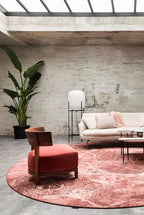 Tarkett vloerkleed Marmerlook rood