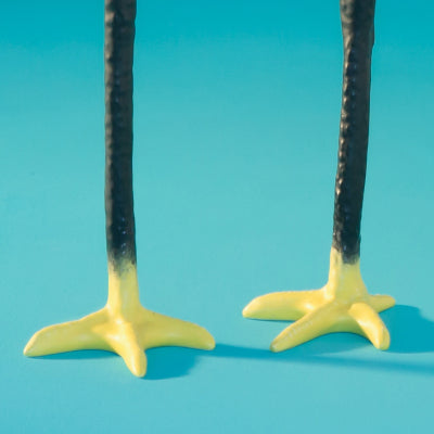 Long Legs kandelaar zwart geel